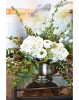 12.5" Faux White Muscari Bush Grape Hyacinth