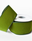 2.5"x10yd Outdoor Velvet Ribbon- Hunter Green