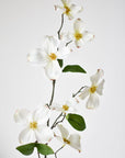 29" Faux Dogwood Branch Stem White