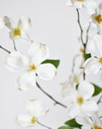 29" Faux Dogwood Branch Stem White