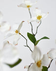 29" Faux Dogwood Branch Stem White