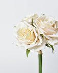 7.5" Faux Cream Rose Bundle (3)