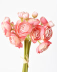 10.5" Faux Light Pink Ranunculus Stem Bundle