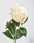 22" Faux Beige Rose Bud Spray Stem