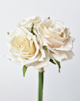 7.5" Faux Cream Rose Bundle (3)