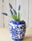 12.5" Faux Blue Muscari Bush Grape Hyacinth