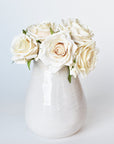 7.5" Faux Cream Rose Bundle (3)