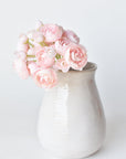 10" Faux Pale Pink Ranunculus Stem Bundle
