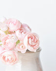 10" Faux Pale Pink Ranunculus Stem Bundle