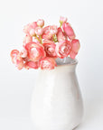10.5" Faux Light Pink Ranunculus Stem Bundle