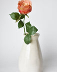 22" Faux Large Rose Bud Stem Light Coral