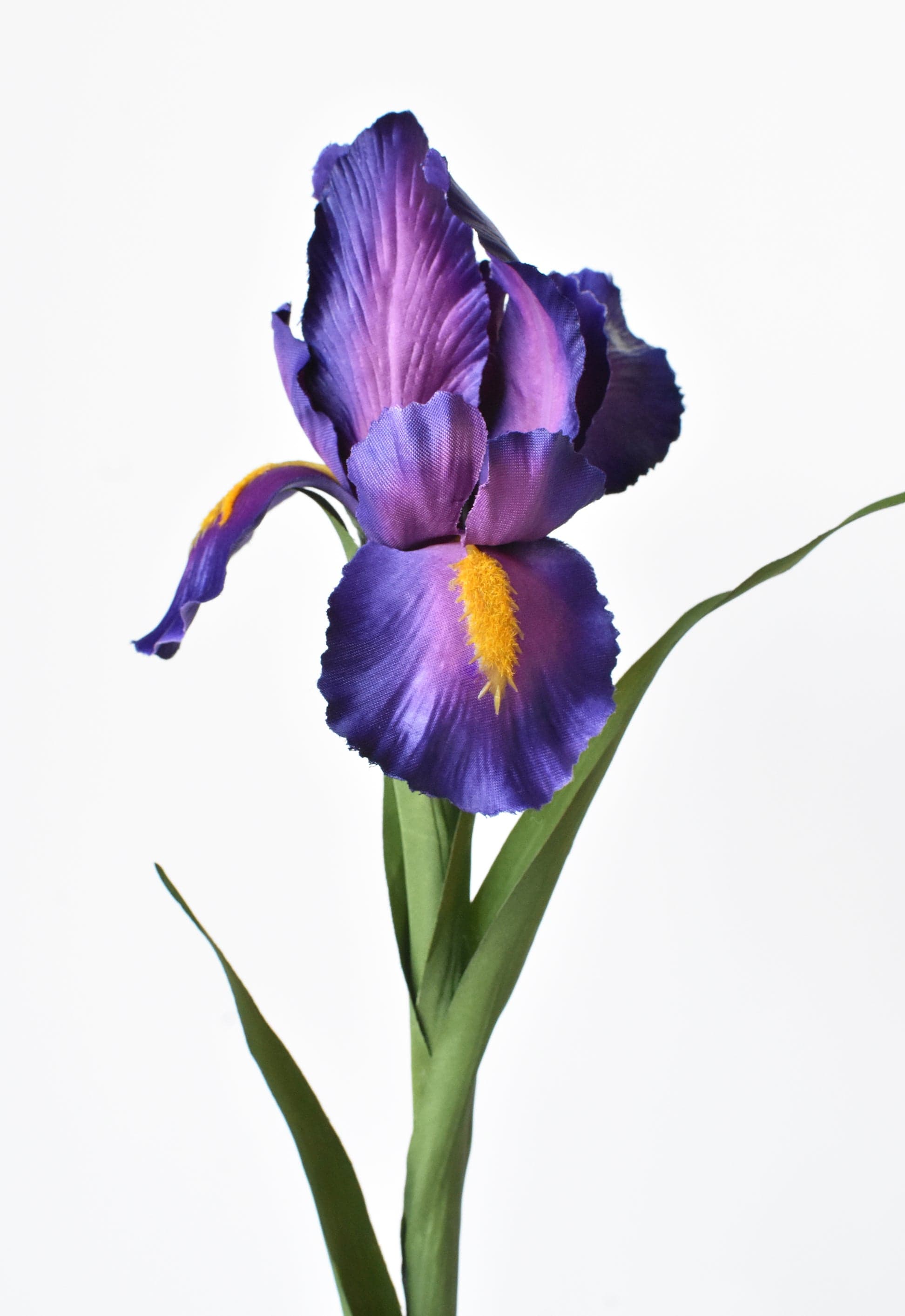 28 Faux Iris Flower Stem