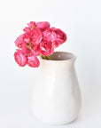 10.5" Faux Dark Pink Ranunculus Stem Bundle