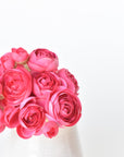 10.5" Faux Dark Pink Ranunculus Stem Bundle