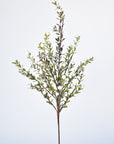21” White Berry Boxwood Greenery Stem