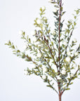 21” White Berry Boxwood Greenery Stem