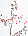 29" Faux Red Sugar Berry Spray Stem