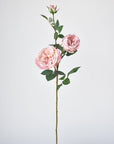 29" Faux Light Pink Cabbage Rose Stem