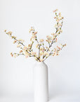 36" Faux Quince Blossom Apricot Cream Stem Flowering Branch