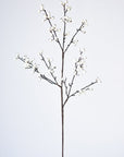 33" Faux White Berry Branch Stem