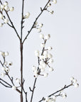 33" Faux White Berry Branch Stem