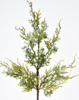 18" Faux Juniper Berry Greenery Stem