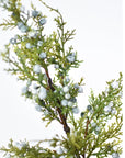 18" Faux Juniper Berry Greenery Stem