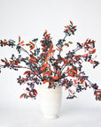 34" Faux Blue Berry w/ Red Foliage Stem