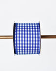 2.5" x 10yd Royal Blue/Yellow Checkered Ribbon