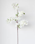 40" Faux Cherry Blossom Branch Stem Cream