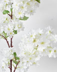 40" Faux Cherry Blossom Branch Stem Cream