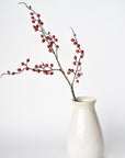 29" Faux Iced Red Berry Stem