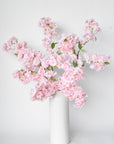 40" Faux Cherry Blossom Branch Stem Pink