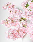 40" Faux Cherry Blossom Branch Stem Pink