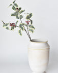 28" Faux Winter Holly Stem