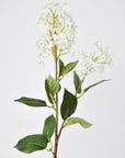 28.5" Faux White English Lilac Stem