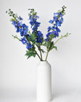 35" Faux Blue Violet Delphinium Stem