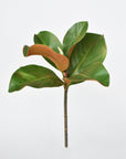 14" Faux Magnolia Leaf Stem