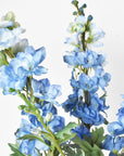 35" Faux Light Blue Delphinium Stem