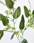 18" Faux Seeded Eucalyptus Stem
