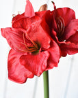29" Faux Red Amaryllis Stem
