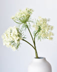 23" Faux White Queen Anne's Lace Stem