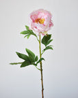 22" Faux Pink Peony Stem