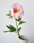 22" Faux Pink Peony Stem