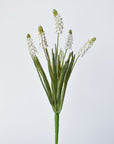 12.5" Faux White Muscari Bush Grape Hyacinth