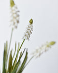12.5" Faux White Muscari Bush Grape Hyacinth