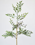 27" Faux Mini Bamboo Leaf Stem