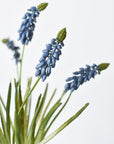 12.5" Faux Blue Muscari Bush Grape Hyacinth