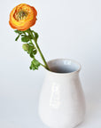 13" Faux Orange Ranunculus Stem