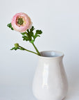 13" Faux Blush Ranunculus Stem